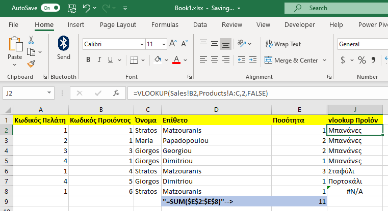 Πώς μπορούμε να κάνουμε χρήση functions στο Microsoft Excel