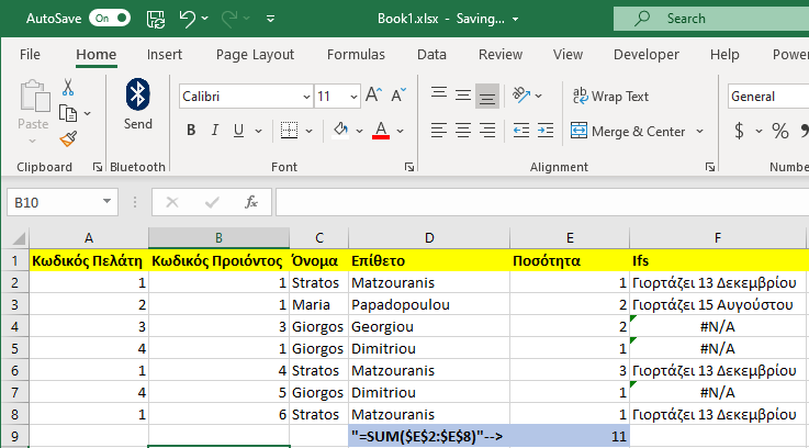 Πώς μπορούμε να κάνουμε χρήση functions στο Microsoft Excel