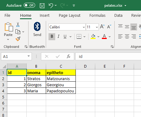 Pivoting στο Microsoft  Excel  με τη χρήση Python