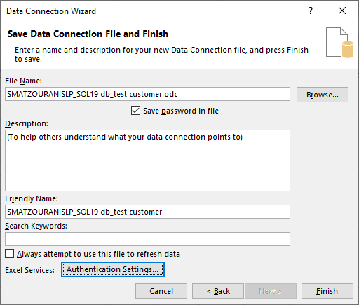 Πώς συνδέουμε ένα Microsoft Excel με τον SQL Server