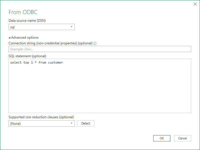 How to load data into Microsoft Excel from a database using Power Query