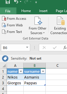 Πώς συνδέουμε ένα Microsoft Excel με τον SQL Server