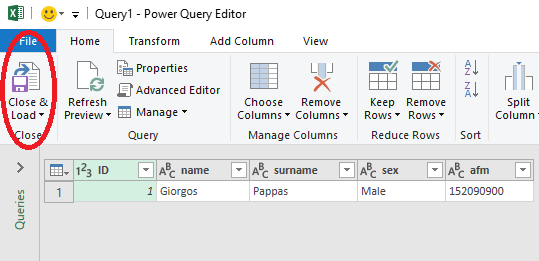 Πώς φορτώνουμε δεδομένα σε Microsoft Excel από μία βάση δεδομένων με χρήση Power Query