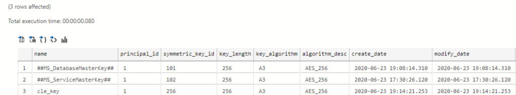 How to encrypt a column of a table with sensitive data