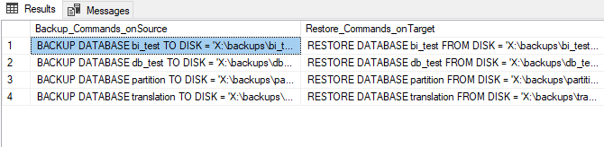How can we bulk backup/restore databases in SQL Server