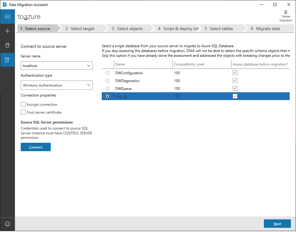Πώς κάνουμε migrate μία SQL Server βάση δεδομένων στο Azure με τη χρήση Data Migration Assistant