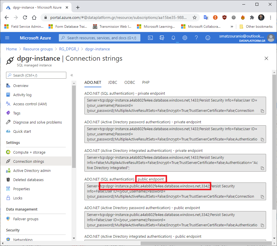 Πώς δημιουργούμε ένα SQL Managed Instance στο Azure