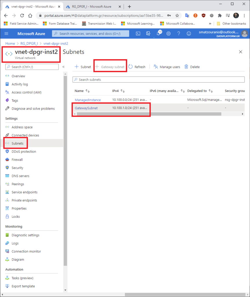 Πώς δημιουργούμε ένα failover group στο Azure Managed Instance