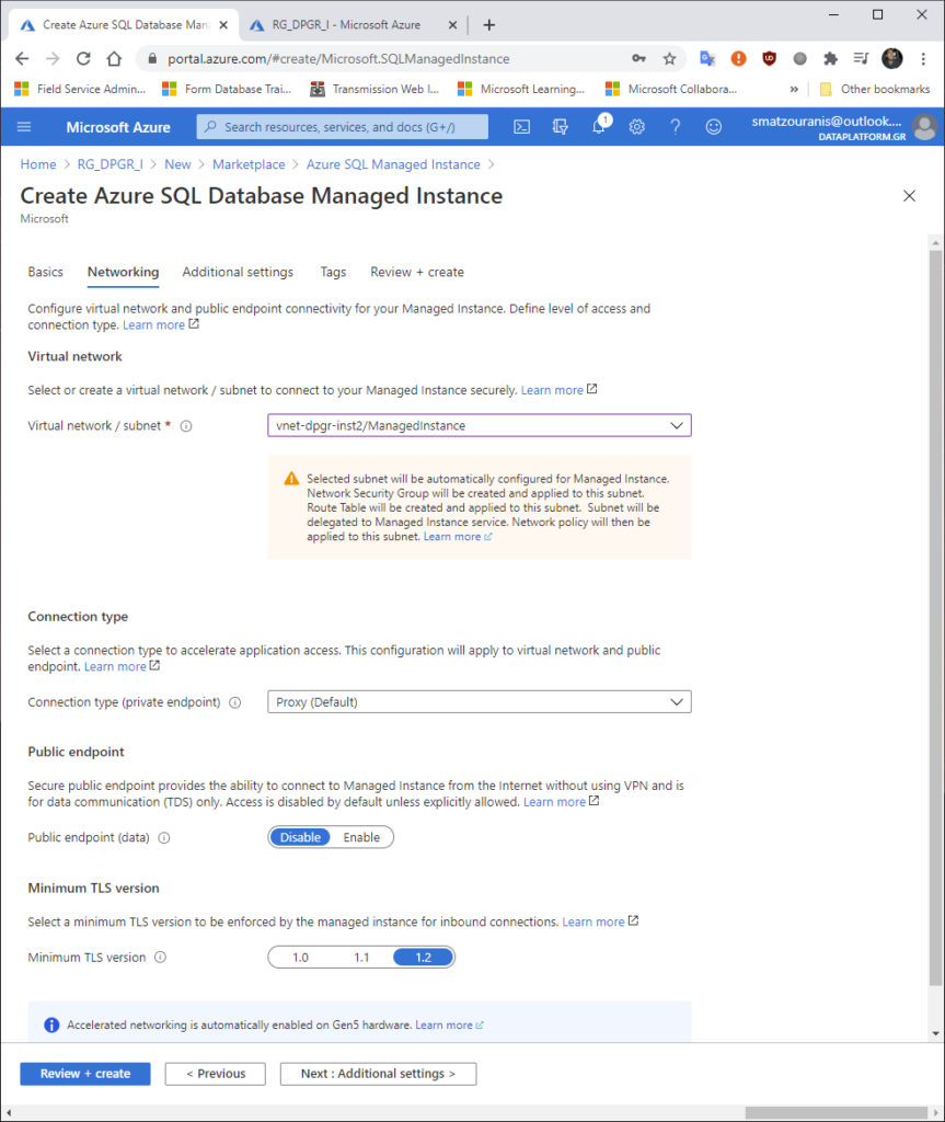 Πώς δημιουργούμε ένα failover group στο Azure Managed Instance