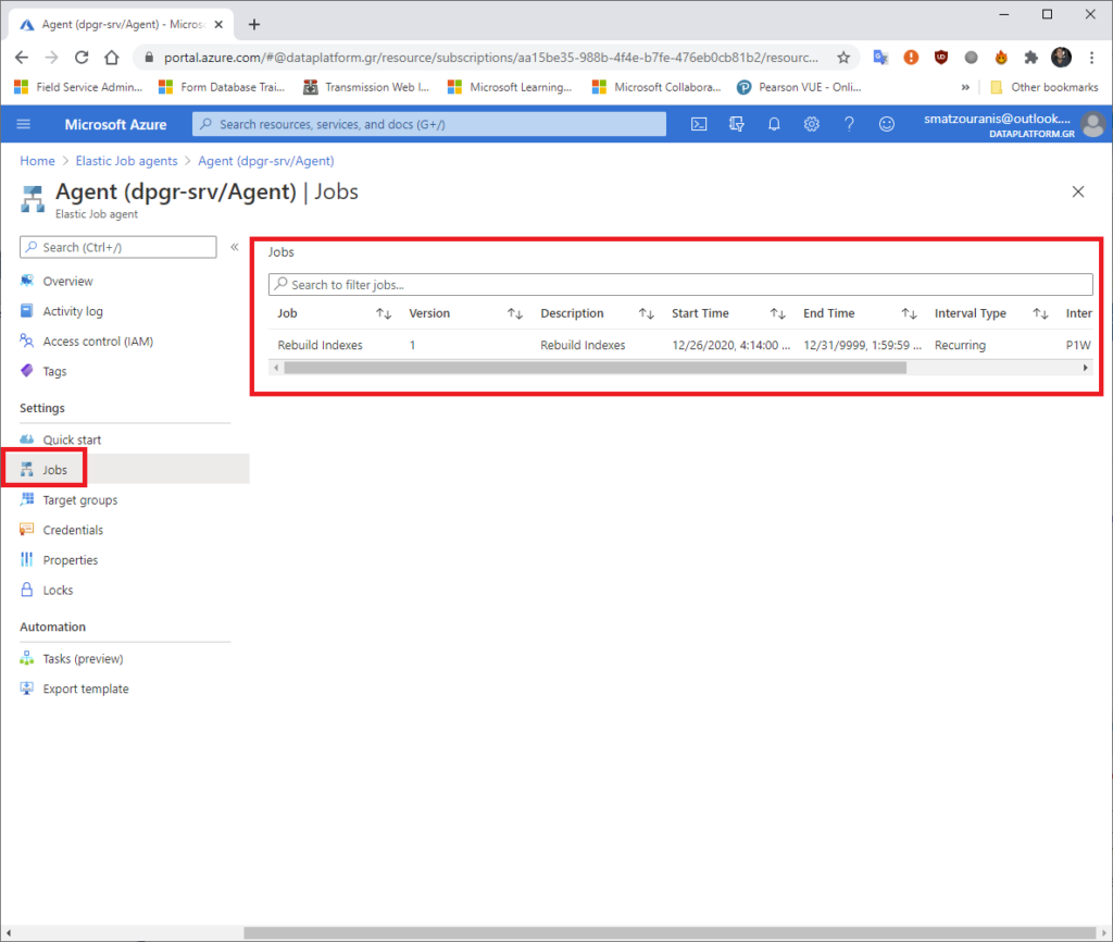 How we can schedule jobs on Azure SQL Databases using Elastic Database Jobs