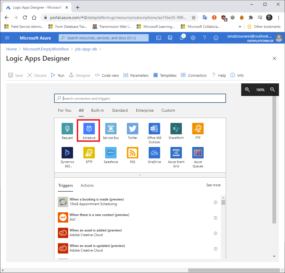 Πώς μπορούμε να κάνουμε schedule ένα Job σε Azure SQL Database με τη χρήση Logic App