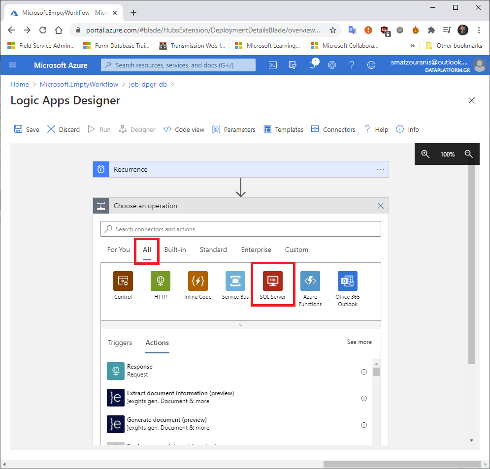 Πώς μπορούμε να κάνουμε schedule ένα Job σε Azure SQL Database με τη χρήση Logic App