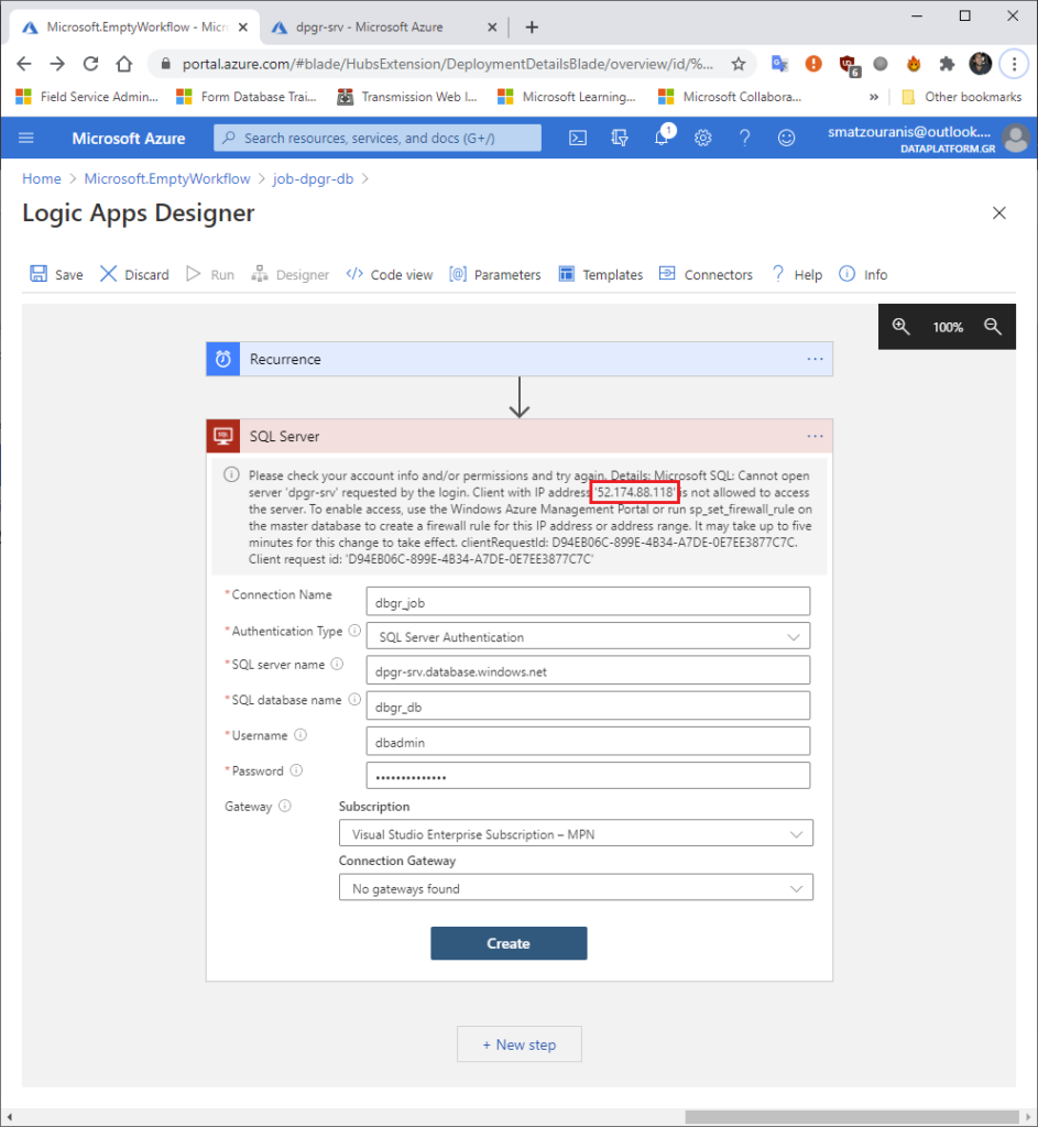 Πώς μπορούμε να κάνουμε schedule ένα Job σε Azure SQL Database με τη χρήση Logic App