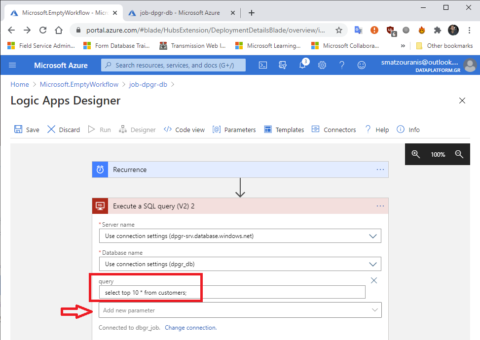 Πώς μπορούμε να κάνουμε schedule ένα Job σε Azure SQL Database με τη χρήση Logic App