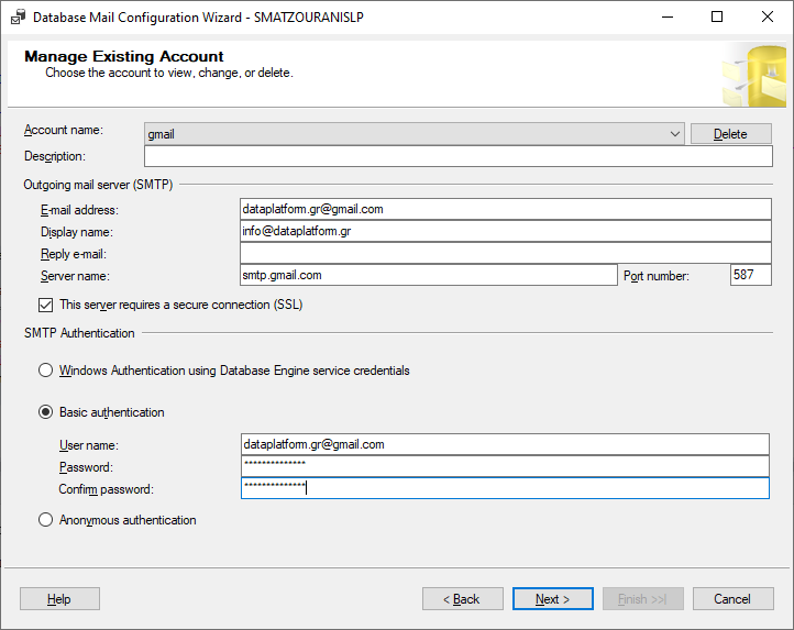 How we send email through SQL Server