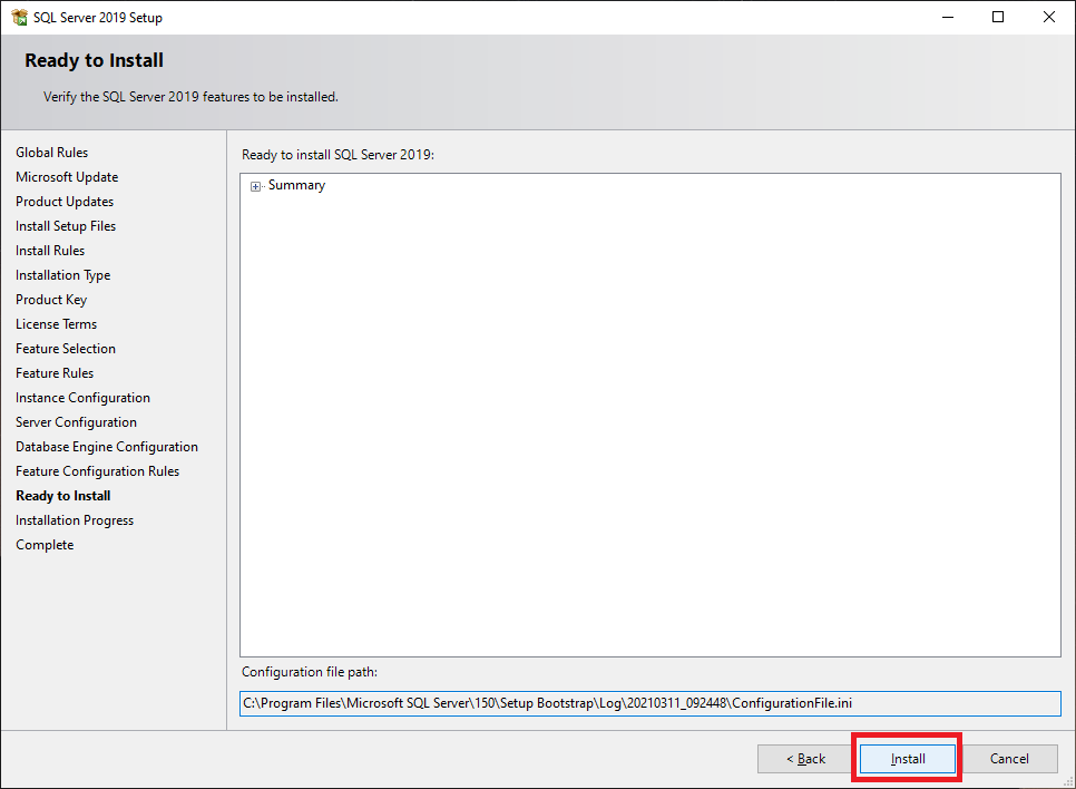 How to properly install SQL Server