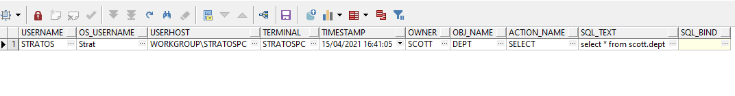 How to enable auditing in Oracle Database - DataPlatform.gr