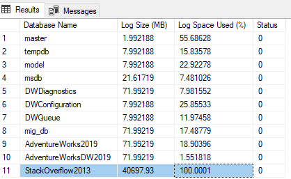 Γιατί δεν μπορώ να κάνω shrink το transaction log στον SQL Server και γιατί γέμισε