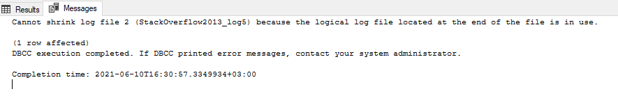 Γιατί δεν μπορώ να κάνω shrink το transaction log στον SQL Server και γιατί γέμισε