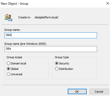 How do we create a Group Managed Service in Active Directory to pick up the SQL Server service without using a password