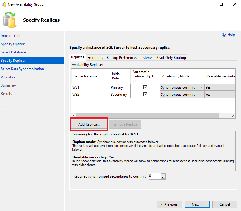 How to setup a SQL Server Always On Availability Group for High Availability