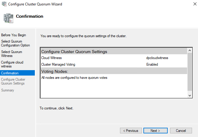 How we set an Azure Storage Account as a Cloud Witness in Windows Failover Cluster Quorum