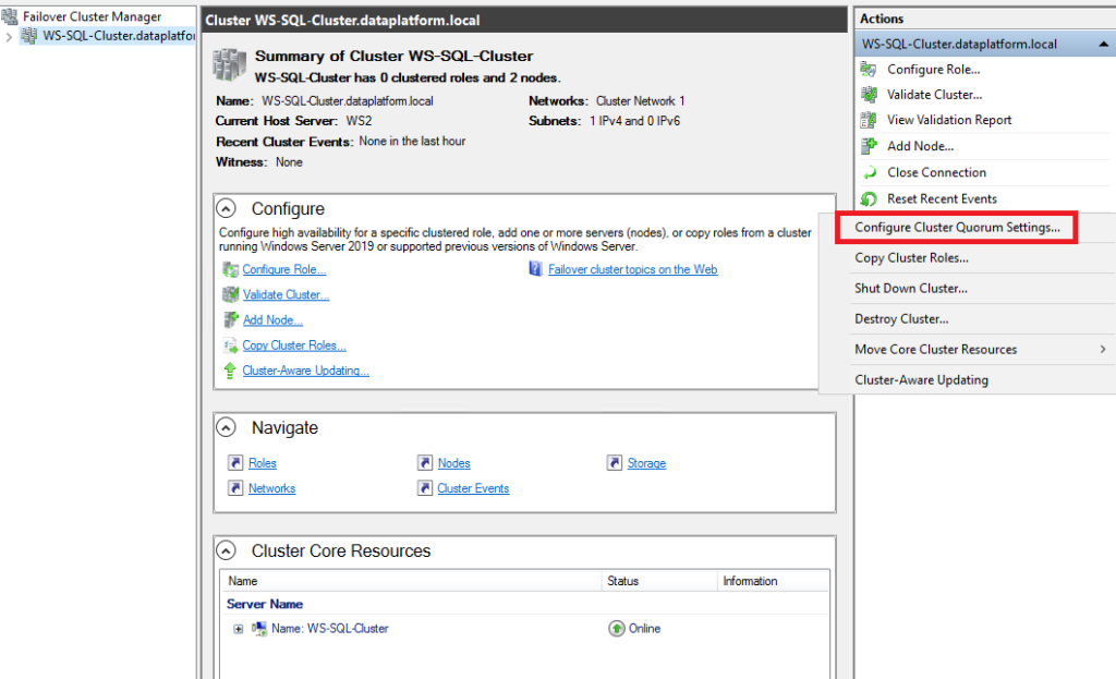 How to setup a SQL Server Always On Availability Group for High Availability