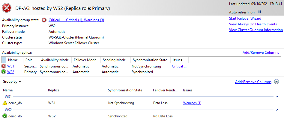 How to setup a SQL Server Always On Availability Group for High Availability