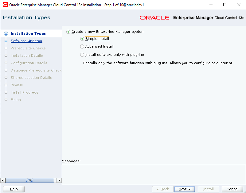 Πώς κάνουμε εγκατάσταση το Enterprise Manager Cloud Control  για monitoring και administration βάσεων δεδομένων της Oracle