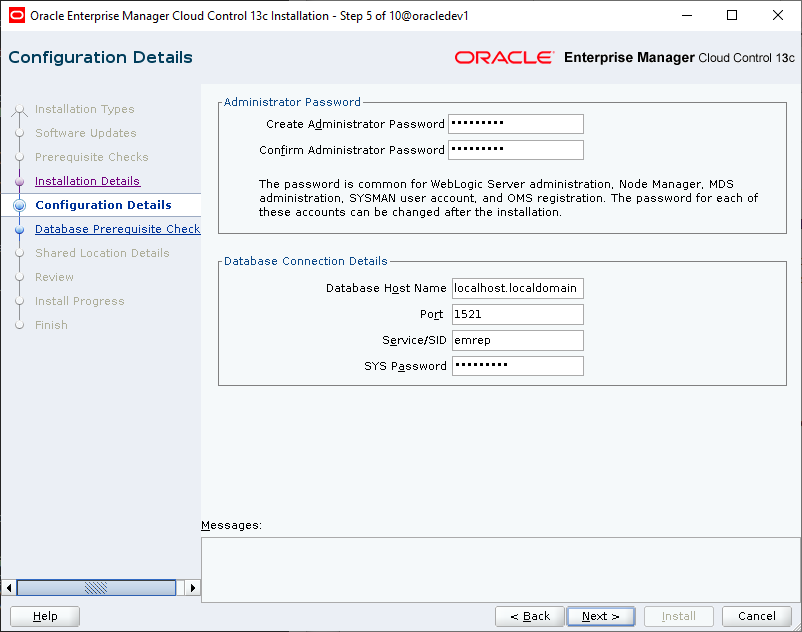 Πώς κάνουμε εγκατάσταση το Enterprise Manager Cloud Control  για monitoring και administration βάσεων δεδομένων της Oracle