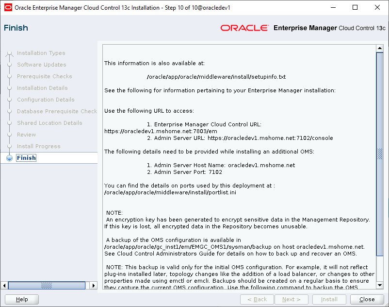 Πώς κάνουμε εγκατάσταση το Enterprise Manager Cloud Control  για monitoring και administration βάσεων δεδομένων της Oracle