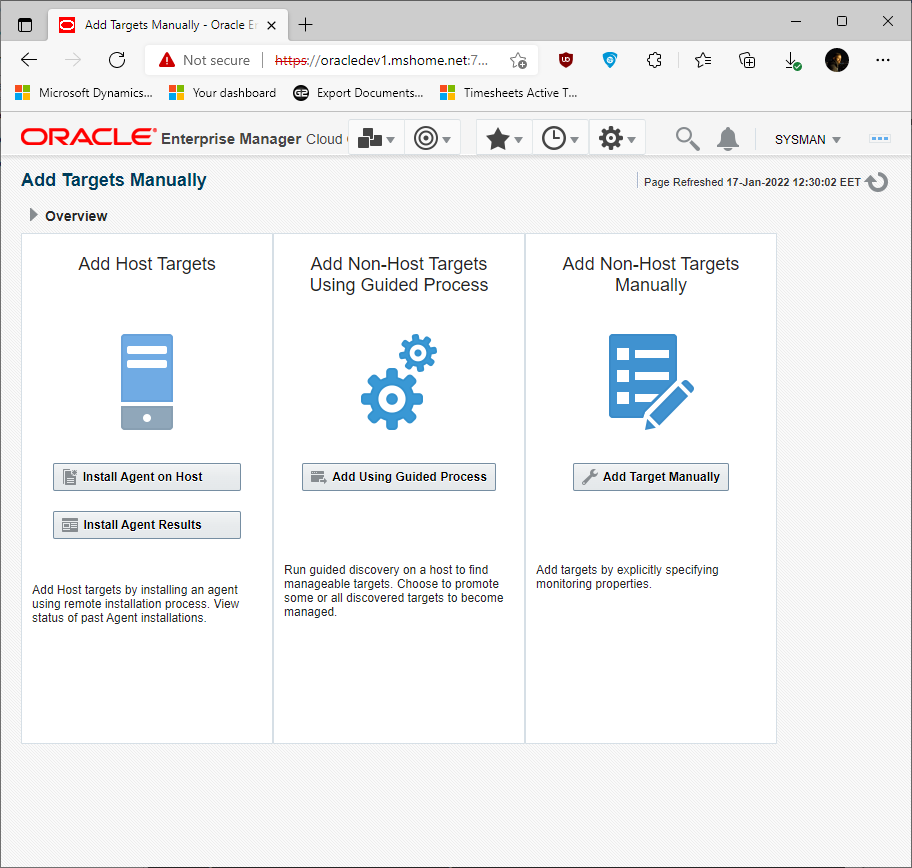 Πώς κάνουμε εγκατάσταση το Enterprise Manager Cloud Control  για monitoring και administration βάσεων δεδομένων της Oracle