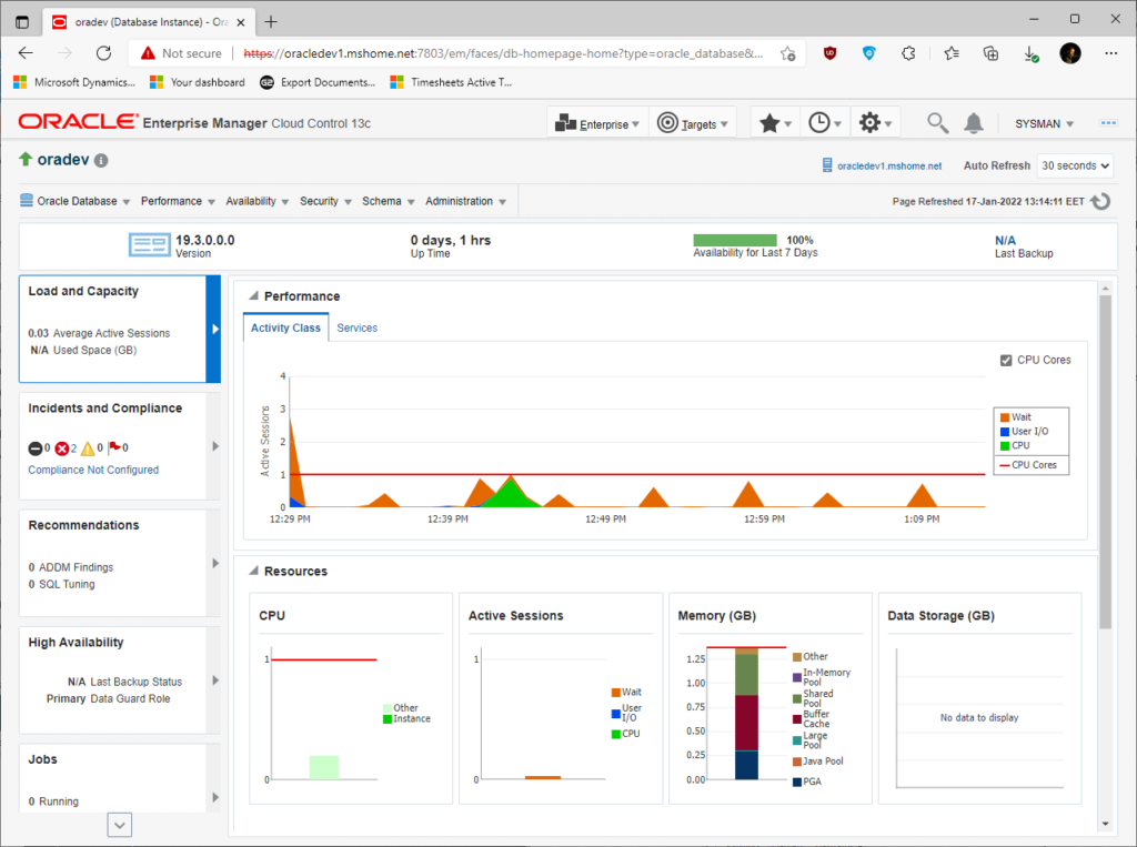 Πώς κάνουμε εγκατάσταση το Enterprise Manager Cloud Control  για monitoring και administration βάσεων δεδομένων της Oracle