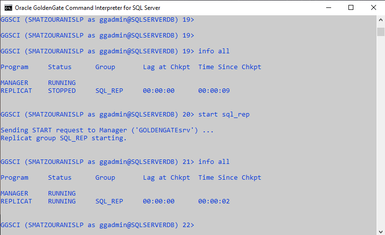 Πώς κάνουμε replicate πίνακες από την Oracle Database πρός τον SQL Server με την χρήση GoldenGate