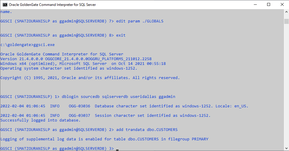 Πώς κάνουμε replicate πίνακες από SQL Server πρός Oracle Database με την χρήση GoldenGate