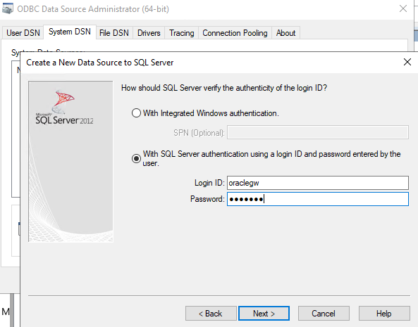 How can we connect Oracle Database to SQL Server using Oracle Gateway on Windows