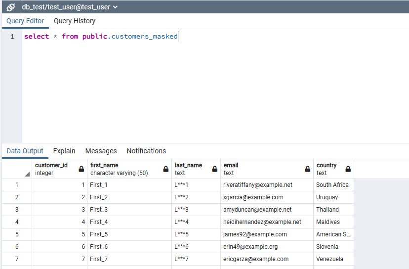 How to enable Data Masking in PostgreSQL